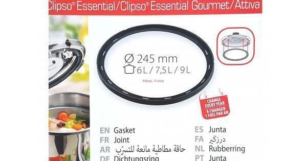 Joint autocuiseur Seb Clipso Essential, Essential Gourmet en 6 / 7